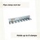 Woodriver Pipe Clamp Rack, Each Rack Is Approx. 24" Long