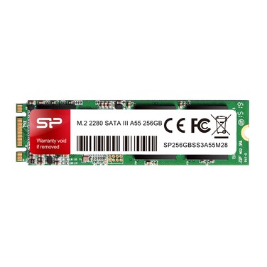 SP Silicon Power Silicon Power 256GB A55 M.2 SSD (Slc Cache for Speed Boost) Sata Iii Internal Solid State Drive 2280 (Su256Gbss3A55M28Ab)