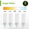 Kor 26W Triple Tube Compact Fluorescent Light Bulb, 4 Pack