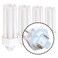 Kor 26W Triple Tube Compact Fluorescent Light Bulb, 4 Pack