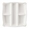 Juliska Berry & Thread Whitewash Platter - Square Serving Platter with Compartments