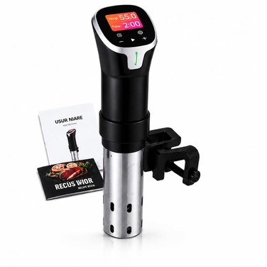Abuke 1100W Sous Vide Precision Cooker with Touchscreen & WIFI App Control, 24-Hour Delay Start, Accurate Temperature Control for Perfect Cooking