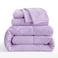 Ntbay Twin Microfiber Bed in a Bag, Comforter Set 5 Piece, Light Purple