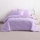 Ntbay Twin Microfiber Bed in a Bag, Comforter Set 5 Piece, Light Purple