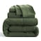 Ntbay Twin Microfiber Bed in a Bag, Comforter Set 5 Piece, Olive Green