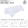 RestfulGlow 8 Pack White Rectangle Table Cloth 60 X 102 Inch for 6 Foot Tables
