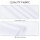 RestfulGlow 8 Pack White Rectangle Table Cloth 60 X 102 Inch for 6 Foot Tables