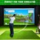 Aikeec Golf Simulator Impact Screen 8.2x6.8ft, HD Golf Projector Screen