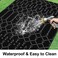 Smiry Outdoor Rug 5X8 Ft Waterproof Reversible Boho Mat, Dark Grey