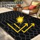 Smiry Outdoor Rug 5X8 Ft Waterproof Reversible Boho Mat, Dark Grey