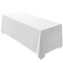 Surmente 90X156 Inch White Tablecloth for 8 Foot Rectangle Tables