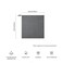 Watchget 6 Pack Microfiber Espresso Barista Cleaning Towels, Dark Grey