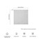 Watchget 6 Pack Microfiber Espresso Barista Cleaning Towels, Light Grey