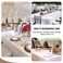 Fitable 6 Pack White Table Cloths 70X120 Inch for 6-8 Ft Rectangle Tables