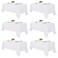 Fitable 6 Pack White Table Cloths 70X120 Inch for 6-8 Ft Rectangle Tables