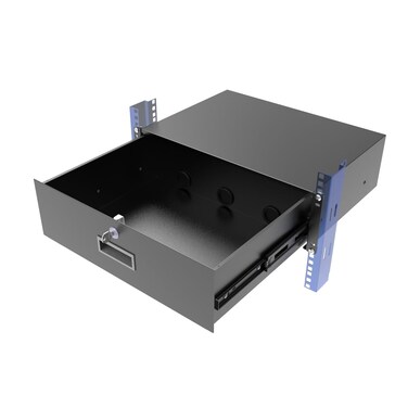 QiaoYoubang 3U Server Cabinet Case 19" Rack Mount Lockable Drawer with Key