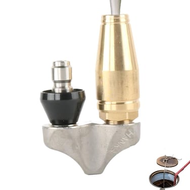 Prettyia 3/8Cleaning Reverse Turbo Sewer Drain Jetter Nozzle