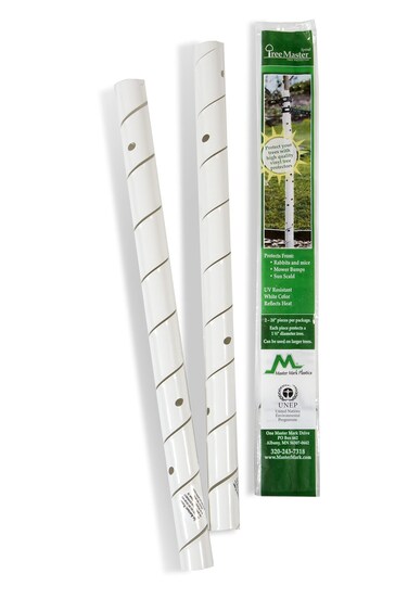 Master Mark Plastic Tree Wrap, Tree Trunk Protector, 2 Pack Spiral Guard