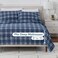 Bare Home Flannel Sheet Set Prints (Full, Stirling Plaid - Blue/White)