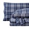 Bare Home Flannel Sheet Set Prints (Full, Stirling Plaid - Blue/White)