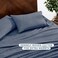 Bare Home Flannel Sheet Set Prints (King, Heather Indigo)