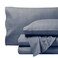 Bare Home Flannel Sheet Set Prints (King, Heather Indigo)
