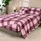 Bare Home Flannel Sheet Set Prints (King, Symphony Plaid - Pink)