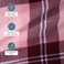 Bare Home Flannel Sheet Set Prints (King, Symphony Plaid - Pink)
