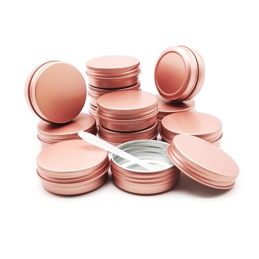 Wopanxye 12PCS 1OZ 30ML Aluminum Tin Jar, 30G Refillable Makeup Container