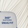 Cathay Home Queen Sheet Set, Ultra-Soft Microfiber Bed Sheets, Coconut Milk