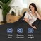 CGK Unlimited Queen Flat Sheet - Single Top Flat Sheet Only - Soft &amp; Cooling - Black