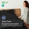 CGK Unlimited Queen Flat Sheet - Single Top Flat Sheet Only - Soft &amp; Cooling - Black
