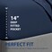 Cathay Home Queen Fitted Sheet Only, 14" Deep Pocket, Navy