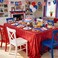 QueenDream Sequin Tablecloth 60X102 Inch Red Tablecloth Glitter Wedding Table Cloth