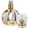 Housoutil Refillable Perfume Bottle 50ML 1.69 Oz Spray Bottle Glass Atomizer for Fragrance Essential Oils Empty Press-Down Mist Container for Travel Dresser Gift Random Pattern