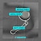 Se Black 1" Retractable Pin-on Pull Reel Keychain Id Holder - 202JPP