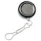 Se Black 1" Retractable Pin-on Pull Reel Keychain Id Holder - 202JPP