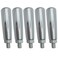 Comok 5PCS M8 Male Thread Metal Revolving Handle Grip for Milling Machine Silver Tone