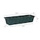 Novelty Root & Vessel Poly-Pro Plastic Flower Box Planter, Hunter Green, 24-Inch