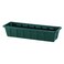 Novelty Root & Vessel Poly-Pro Plastic Flower Box Planter, Hunter Green, 24-Inch