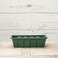 Novelty Root & Vessel, Poly-Pro Plastic Flower Box Planter, Hunter Green, 18-Inch