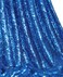 QueenDream Rectangle Wedding Tablecloth Royal Blue 90X132 Inch Seamless Sequin Fabric