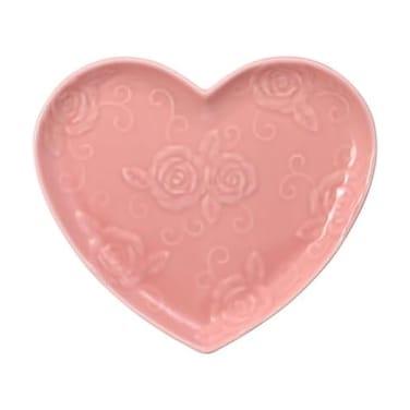 Pfaltzgraff Tea Rose Pink Heart Shaped Plate