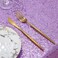 QueenDream Seamless Sequin Tablecloth 90"x132" Lavender Rectangle Party Table Cover