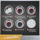 LanuBe Lock Standard Dial Combination Padlock 24 Pack Wide 2-IN Black Dial
