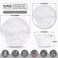 Gofunfun 12-Piece Melamine Dinnerware Sets, Modern White Round Dish Set for 4