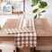 Dii Fringed Check Tabletop, Placemat Set, 13X19, Cinnamon, 6 Piece