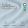 Bare Home 100% Organic Cotton Percale Sheet Set (King, Winter Blue)