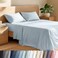Bare Home 100% Organic Cotton Percale Sheet Set (King, Winter Blue)