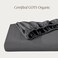 Bare Home 100% Organic Cotton Percale Fitted Sheet (Queen, Grey)